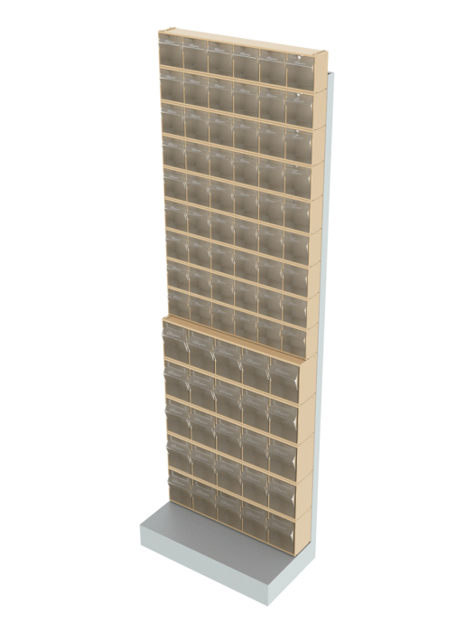 Детальное изображение Стойка бежевая напольная Стелла-техник 405-00-09-05-B (610х325х1850) - Купить