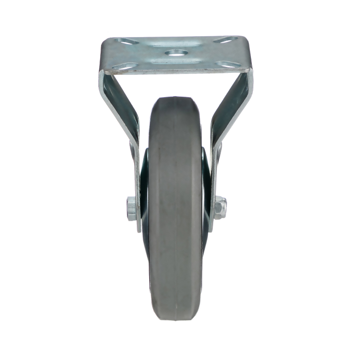 Детальное изображение Колесо Tellure Rota 375105 неповоротное, диаметр 125мм, грузоподъемность 80кг, серая резина, полипропилен - Купить