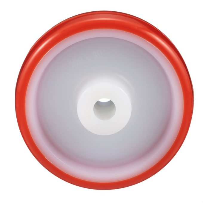 Детальное изображение Колесо Tellure Rota 601102 под ось, диаметр 100мм, грузоподъемность 170кг, термопластичный полиуретан, полиамид - Купить