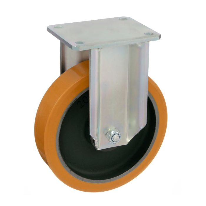 Детальное изображение Колесо Tellure Rota 648856 неповоротное, диаметр 200мм, грузоподъемность 1000кг, полиуретан TR, чугун - Купить