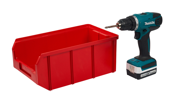 Детальное изображение Пластиковый ящик Стелла-техник V-3-красный 341х207x143мм, 9,4 литра - Купить