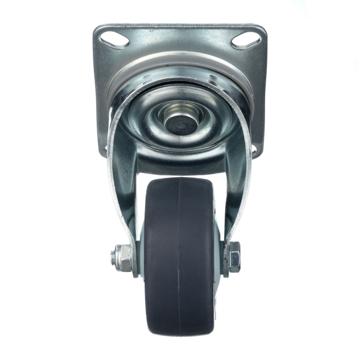 Детальное изображение Колесо Стелла-техник N48075TPR поворотное, диаметр 75мм, грузоподъемность 70кг, термопластичная серая резина, полипропилен - Купить