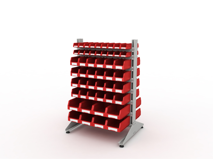 Детальное изображение Стеллаж для пластиковых лотков SORTEX двухсторонний 1500x1000x800.06 - Купить