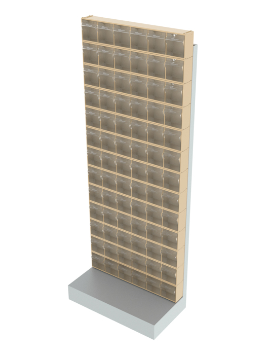 Детальное изображение Стойка бежевая напольная Стелла-техник 403-00-13-00-B (610х325х1500) - Купить