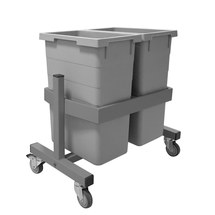 Детальное изображение Подкатная подставка держатель для 2-х контейнеров ПДК-2 - Купить