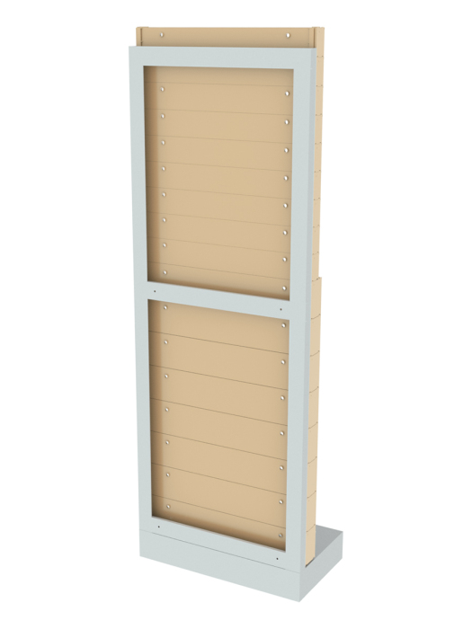 Детальное изображение Стойка бежевая напольная Стелла-техник 404-09-08-00-B (610х325х1650) - Купить