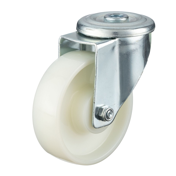 Детальное изображение Колесо Стелла-техник N45100PNYD , d=100мм, полиамидповоротное с отверстием 12мм, подшипник скольжения, г/п=200кг - Купить