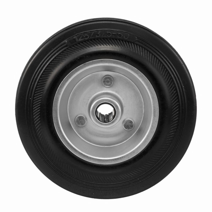 Детальное изображение Колесо Стелла-техник 4000-125 диаметр 125мм, грузоподъемность 100кг, резина, металл - Купить