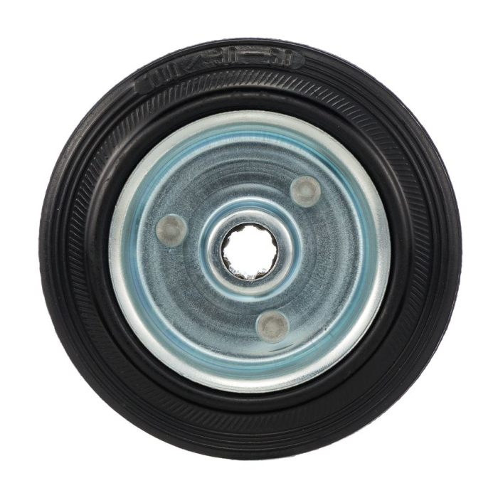 Детальное изображение Колесо Стелла-техник 4000-100 диаметр 100мм, под ось 12мм, грузоподъемность 70кг, резина, металл - Купить