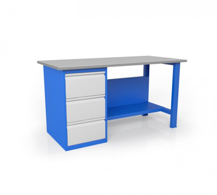 Детальное изображение Верстак слесарный с оцинкованной столешницей ВСТ-Н 15/80-ПС950-ОЦ - Купить