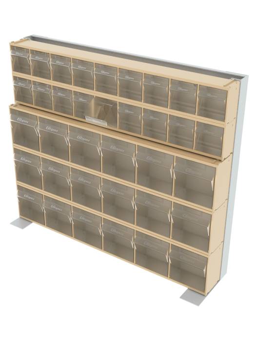 Детальное изображение Стойка бежевая настенная/настольная Стелла-техник 401-02-03-00-B (610х150х500) - Купить