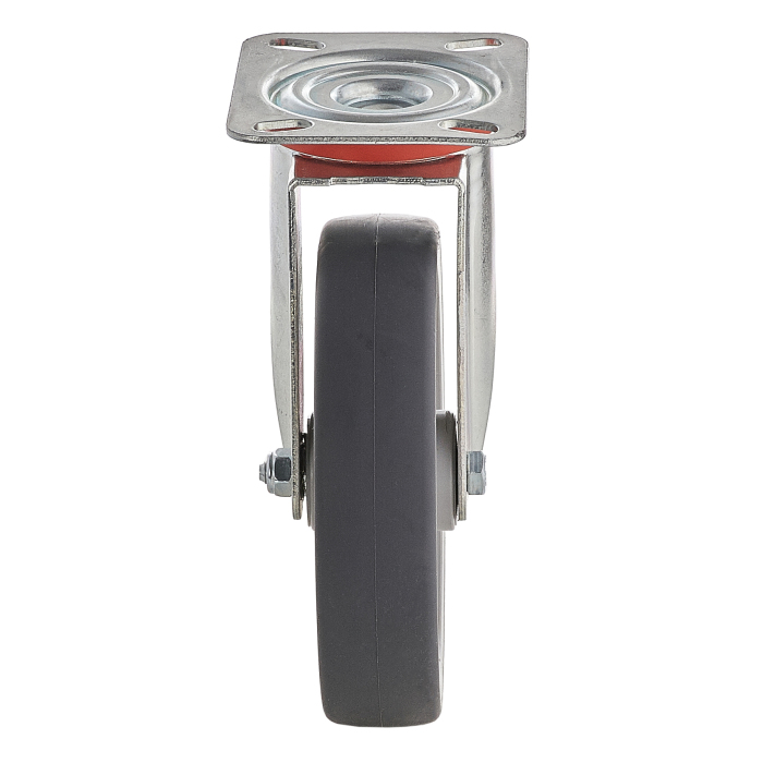 Детальное изображение Колесо Tellure Rota 714206 поворотное, диаметр 200мм, грузоподъемность 225кг, термопластичная серая резина, полипропилен - Купить