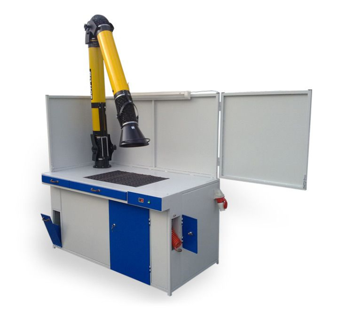 Детальное изображение Стол сварщика ССКВУ с вытяжкой и пусковым управлением - Купить
