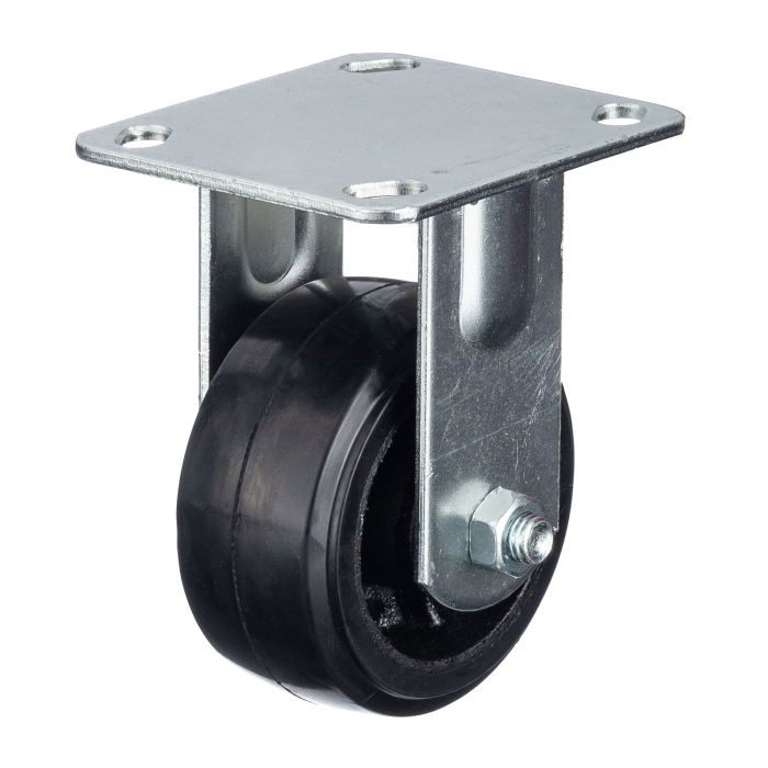 Детальное изображение Колесо Стелла-техник N29100F d=100мм, чугун/рез, неповоротное, игольчатый подшипн. г/п=120кг - Купить