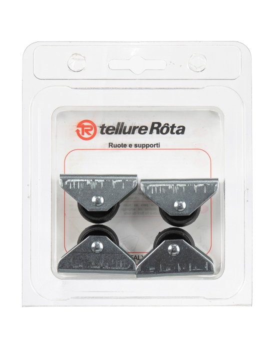 Детальное изображение Комплект колес Tellure Rota 325300 из 4-х неповоротных, диаметр 25мм, грузоподъемность 15кг, полиамид - Купить