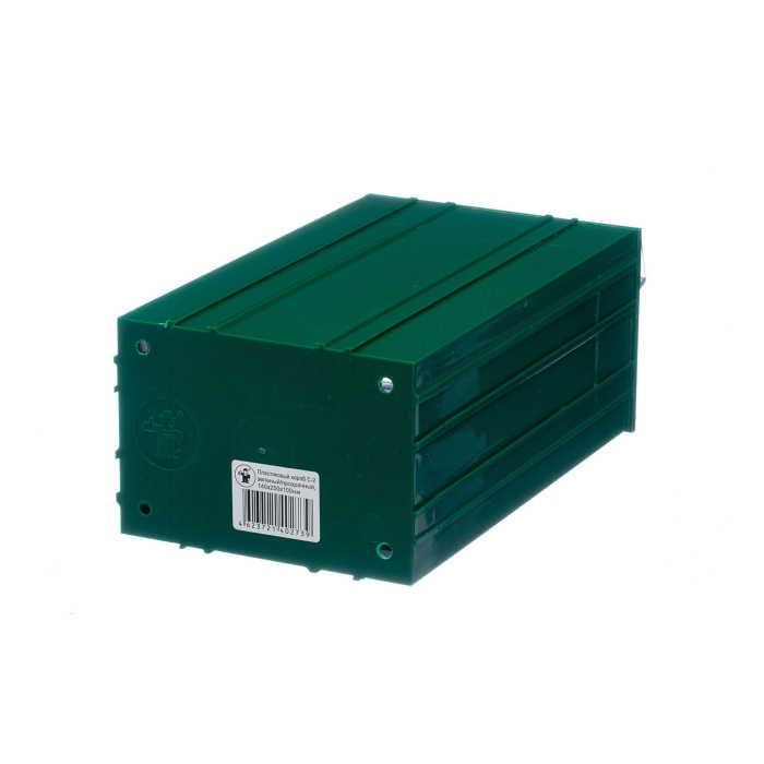 Детальное изображение Пластиковый короб Стелла-техник С-2-зеленый-прозрачный , 140х250х100мм - Купить