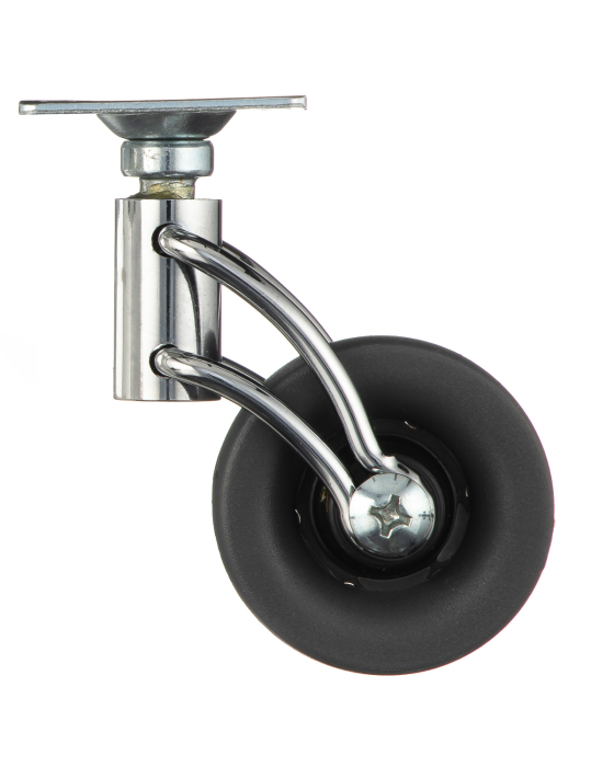 Детальное изображение Колесо Tellure Rota 304001 поворотное, диаметр 50мм, грузоподъемность 20кг, серая резина, полипропилен - Купить