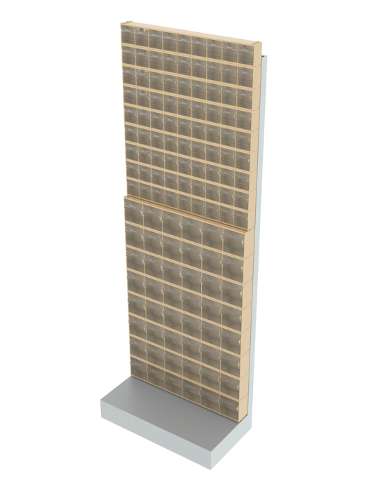 Детальное изображение Стойка бежевая напольная Стелла-техник 404-09-08-00-B (610х325х1650) - Купить