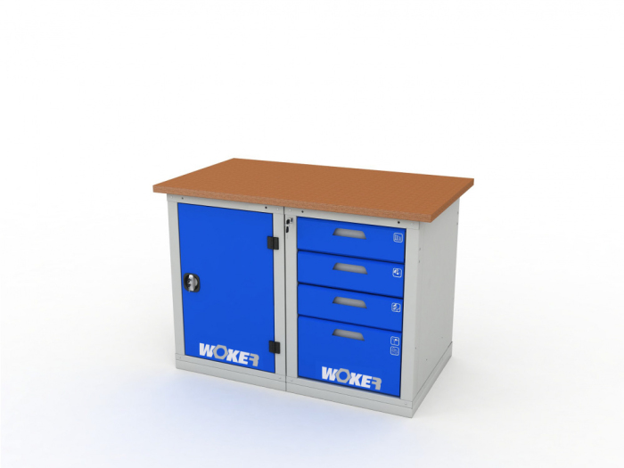 Детальное изображение Верстак двухтумбовый WOKER PRO 2104.1200 - Купить