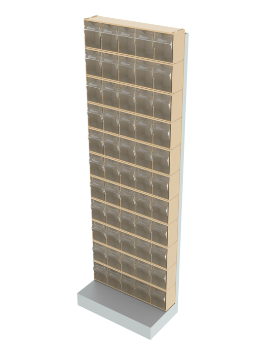 Детальное изображение Стойка бежевая напольная Стелла-техник 405-00-00-11-B (610х325х1850) - Купить