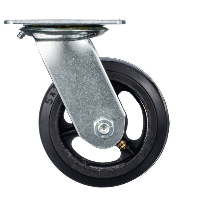 Детальное изображение Колесо Стелла-техник N29125 d=125мм, чугун/рез, поворотное, игольчатый подшипн. г/п=140кг - Купить