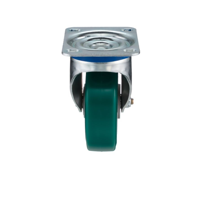 Детальное изображение Колесо Tellure Rota 624504 поворотное, диаметр 160мм, грузоподъемность 500кг, полиуретан TR- ROLL, алюминий - Купить