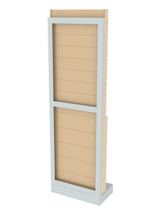 Детальное изображение Стойка бежевая напольная Стелла-техник 405-00-09-05-B (610х325х1850) - Купить