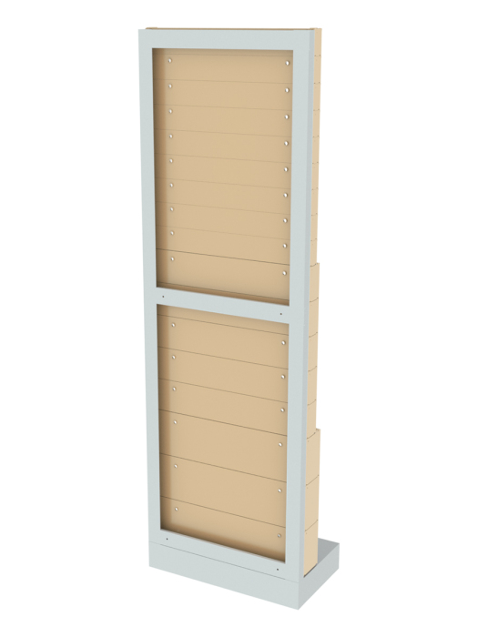 Детальное изображение Стойка бежевая напольная Стелла-техник 405-09-05-03-B (610х325х1850) - Купить