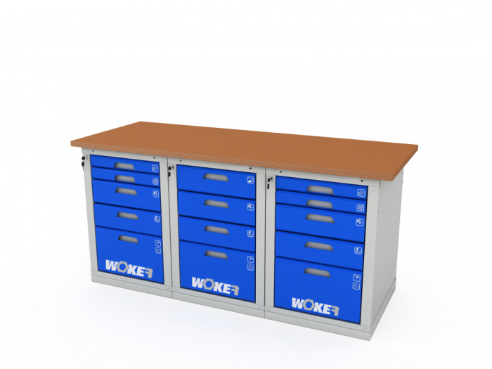 Детальное изображение Верстак трехтумбовый WOKER PRO 3545.1800 - Купить