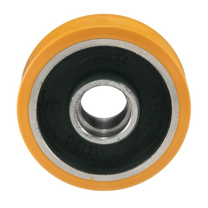 Детальное изображение Колесо Tellure Rota 644154 под ось, диаметр 150мм, грузоподъемность 700кг, полиуретан TR, чугун, шариковый подшипник в комплект не входит - Купить