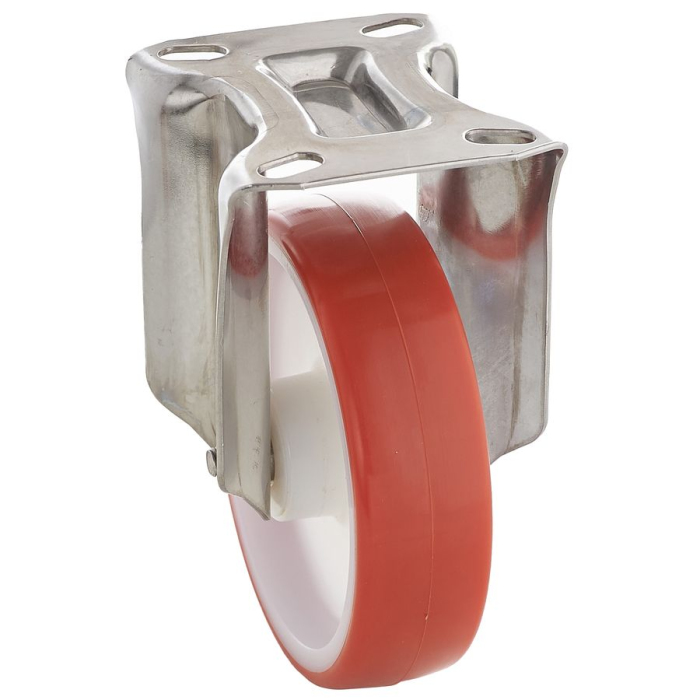 Детальное изображение Колесо Tellure Rota 605706 неповоротное, диаметр 200мм, грузоподъемность 300кг, термопластичный полиуретан, полиамид - Купить